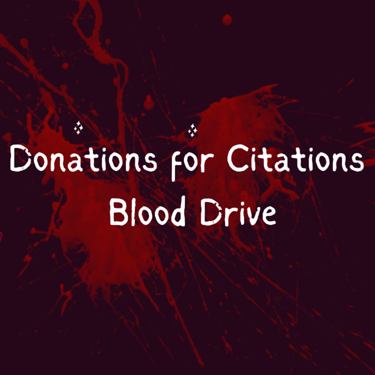 Donations for citations blood drive