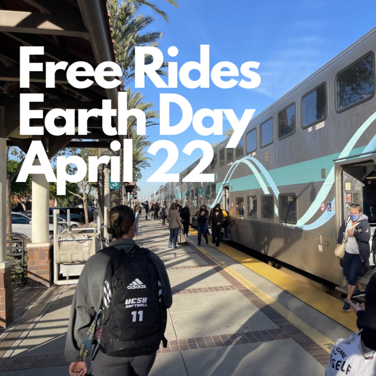 Free Rides Earth Day April 22 with Amtrak Train
